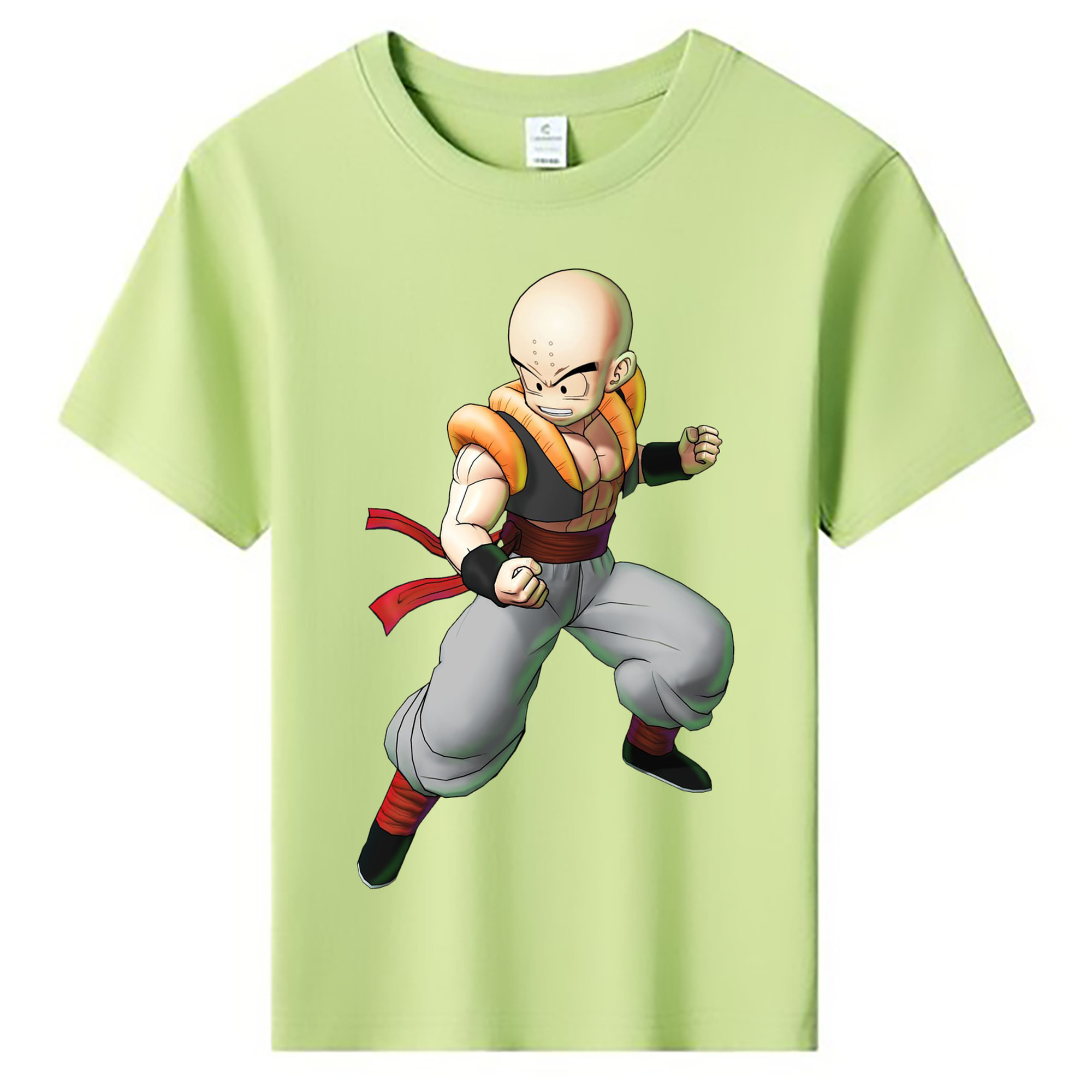 （画像用） ドラゴンボール クリリン DRAGON BALL krillin 綿100％キッズTシャツ（フロントプリント）